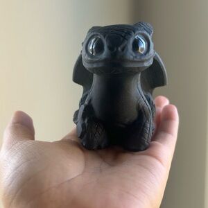 Obsidian Crystal Toothless Large